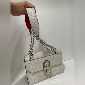 Christian Louboutin Elisa Croc Crossbody, Ivory purse